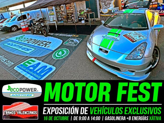 Ecopower Additives tuvo presencia en Motor Fest Xàtiva Exposición Vehículos Exclusivos